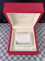 High Quality Omega Box Replica Red Leather Box Larger Size